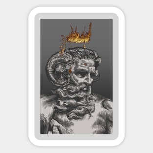 zeus the ancient god Sticker